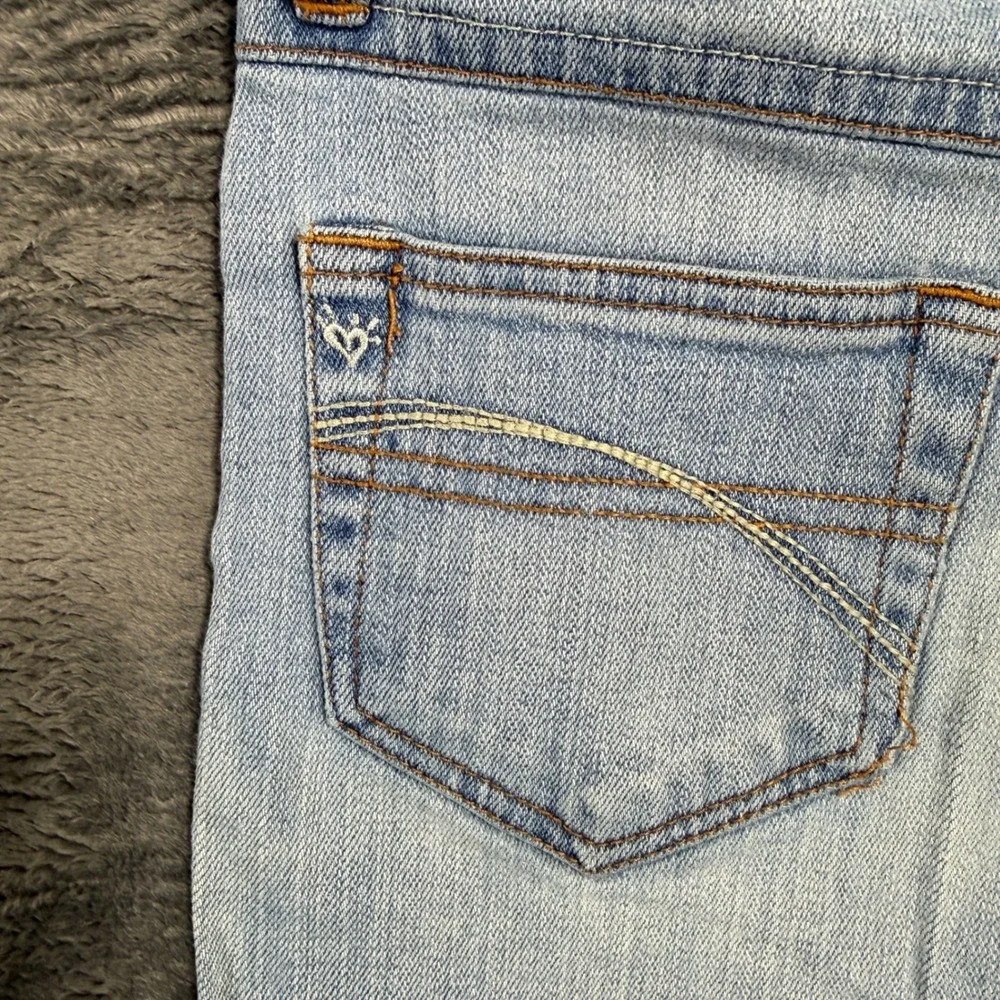 Justice Girls Light Wash Denim‎ Jeans Size 14 Regular Stretch Blue Regular Fit